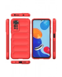 Newface Xiaomi Redmi Note 11 Kılıf Optimum Silikon - Kırmızı