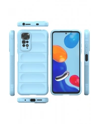 Newface Xiaomi Redmi Note 11 Kılıf Optimum Silikon - Sky Blue