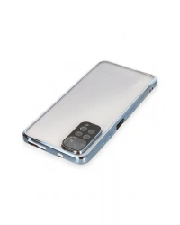 Newface Xiaomi Redmi Note 11 Kılıf Razer Lensli Silikon - Açık Mavi