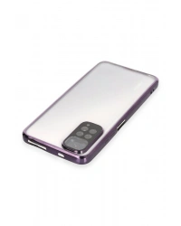 Newface Xiaomi Redmi Note 11 Kılıf Razer Lensli Silikon - Mor