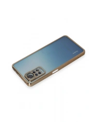 Newface Xiaomi Redmi Note 11 Pro Kılıf Razer Lensli Silikon - Gold