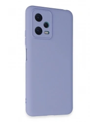 Newface Xiaomi Redmi Note 12 5G Kılıf Nano içi Kadife Silikon - Lila