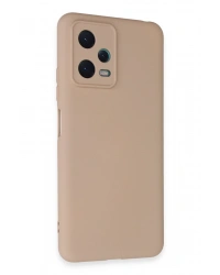 Newface Xiaomi Redmi Note 12 5G Kılıf Nano içi Kadife Silikon - Pudra