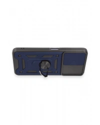 Newface Xiaomi Redmi Note 12 5G Kılıf Pars Lens Yüzüklü Silikon - Lacivert