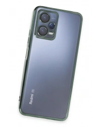 Newface Xiaomi Redmi Note 12 5G Kılıf Razer Lensli Silikon - Yeşil