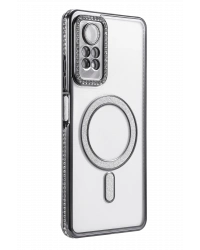 Newface Xiaomi Redmi Note 12 Pro 4G Joke Simli Magneticsafe Kılıf - Siyah