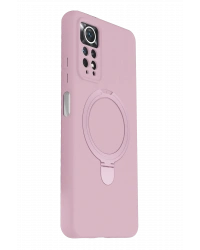 Newface Xiaomi Redmi Note 12 Pro 4G Regal Magsafe Standlı Kapak - Açık Pembe