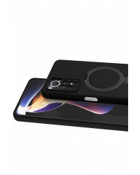 Newface Xiaomi Redmi Note 12 Pro 4G Regal Magsafe Standlı Kapak - Siyah