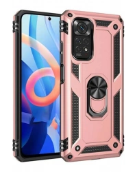 Newface Xiaomi Redmi Note 12S Kılıf Sofya Yüzüklü Silikon Kapak - Rose