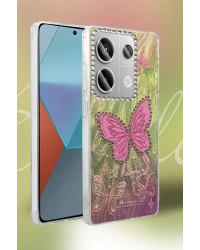 Newface Xiaomi Redmi Note 13 Pro 4G Kılıf Blade Aynalı Desenli Kapak - Desen 9