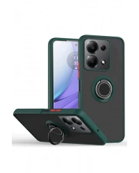 Newface Xiaomi Redmi Note 13 Pro 4G Montreal Yüzüklü Silikon Kapak - Yeşil