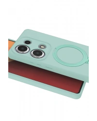 Newface Xiaomi Redmi Note 13 Pro 4G Regal Magsafe Standlı Kapak - Su Yeşili