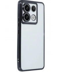 Newface Xiaomi Redmi Note 13 Pro 5G Kılıf Razer Lensli Silikon - Siyah