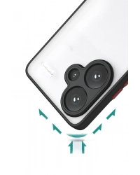 Newface Xiaomi Redmi Note 13 Pro Plus Kılıf Montreal Silikon Kapak - Siyah