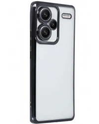 Newface Xiaomi Redmi Note 13 Pro Plus Kılıf Razer Lensli Silikon - Siyah