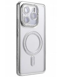 Newface Xiaomi Redmi Note 14 4G Joke Simli Magneticsafe Kılıf - Gümüş