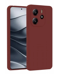 Newface Xiaomi Redmi Note 14 4G Kılıf First Silikon - Bordo