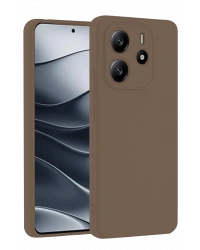 Newface Xiaomi Redmi Note 14 4G Kılıf First Silikon - Kahverengi