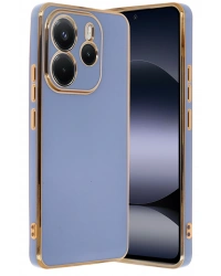 Newface Xiaomi Redmi Note 14 4G Kılıf Volet Silikon - Mavi