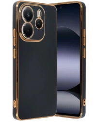 Newface Xiaomi Redmi Note 14 4G Kılıf Volet Silikon - Siyah