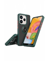 Newface Xiaomi Redmi Note 14 4G Montreal Yüzüklü Silikon Kapak - Yeşil