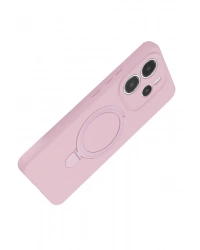 Newface Xiaomi Redmi Note 14 4G Regal Magsafe Standlı Kapak - Açık Pembe