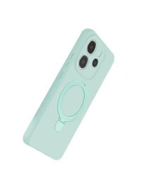 Newface Xiaomi Redmi Note 14 4G Regal Magsafe Standlı Kapak - Su Yeşili