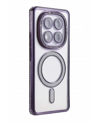 Newface Xiaomi Redmi Note 14 Pro 4G Joke Simli Magneticsafe Kılıf - Derin Mor