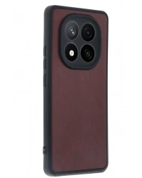 Newface Xiaomi Redmi Note 14 Pro 4G Kılıf Aras Deri Kapak - Bordo