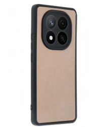 Newface Xiaomi Redmi Note 14 Pro 4G Kılıf Aras Deri Kapak - Pudra