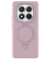 Newface Xiaomi Redmi Note 14 Pro 4G Regal Magsafe Standlı Kapak - Açık Pembe