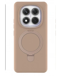 Newface Xiaomi Redmi Note 14 Pro 4G Regal Magsafe Standlı Kapak - Çöl Titanyum