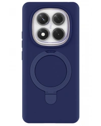 Newface Xiaomi Redmi Note 14 Pro 4G Regal Magsafe Standlı Kapak - Lacivert