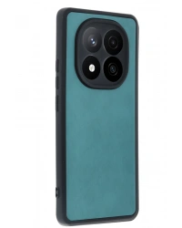 Newface Xiaomi Redmi Note 14 Pro 5G Kılıf Aras Deri Kapak - Açık Yeşil