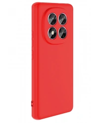 Newface Xiaomi Redmi Note 14 Pro 5G Kılıf Nano içi Kadife Silikon - Kırmızı