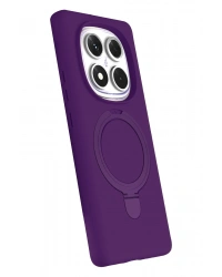 Newface Xiaomi Redmi Note 14 Pro 5G Regal Magsafe Standlı Kapak - Derin Mor