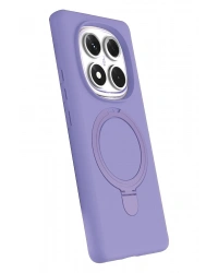 Newface Xiaomi Redmi Note 14 Pro 5G Regal Magsafe Standlı Kapak - Lila