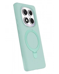 Newface Xiaomi Redmi Note 14 Pro 5G Regal Magsafe Standlı Kapak - Su Yeşili