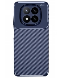 Newface Xiaomi Redmi Note 14 Pro Plus Kılıf Auto Focus Karbon Kapak - Lacivert
