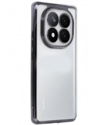 Newface Xiaomi Redmi Note 14 Pro Plus Kılıf Razer Lensli Silikon - Siyah