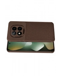 Newface Xiaomi Redmi Note 15 4G Auto Focus Karbon Kapak - Kahverengi