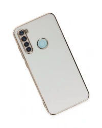 Newface Xiaomi Redmi Note 8 Kılıf Volet Silikon - Beyaz