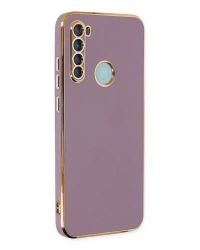 Newface Xiaomi Redmi Note 8 Kılıf Volet Silikon - Mor