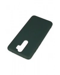 Newface Xiaomi Redmi Note 8 Pro Kılıf Nano içi Kadife Silikon - Koyu Yeşil