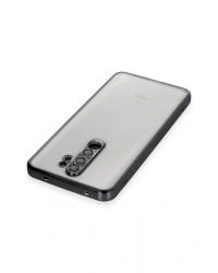 Newface Xiaomi Redmi Note 8 Pro Kılıf Razer Lensli Silikon - Siyah