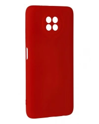 Newface Xiaomi Redmi Note 9 5G Kılıf Nano içi Kadife Silikon - Kırmızı