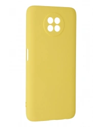 Newface Xiaomi Redmi Note 9 5G Kılıf Nano içi Kadife Silikon - Sarı