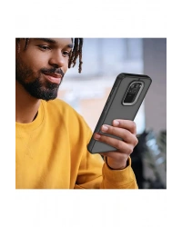 Newface Xiaomi Redmi Note 9 Kılıf Elegant Kapak - Pudra