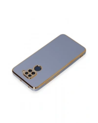 Newface Xiaomi Redmi Note 9 Kılıf Volet Silikon - Mavi