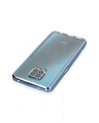 Newface Xiaomi Redmi Note 9 Pro Kılıf Razer Lensli Silikon - Açık Mavi